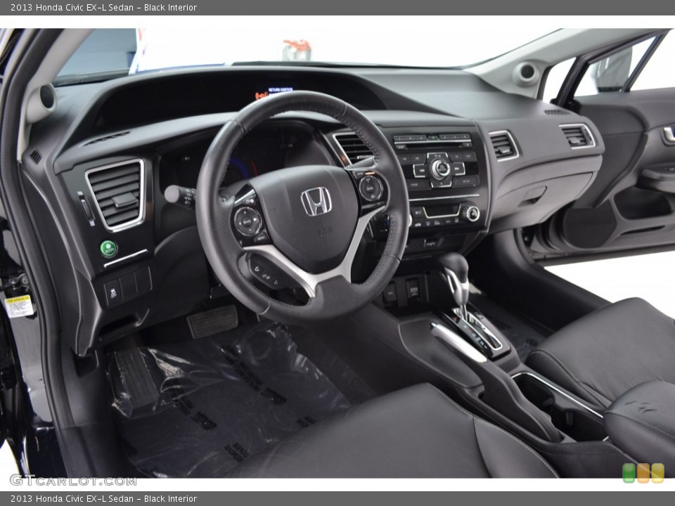 Black Interior Photo for the 2013 Honda Civic EX-L Sedan #109347530