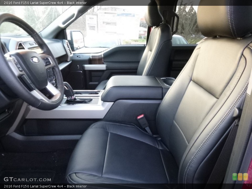 Black Interior Photo for the 2016 Ford F150 Lariat SuperCrew 4x4 #109348049