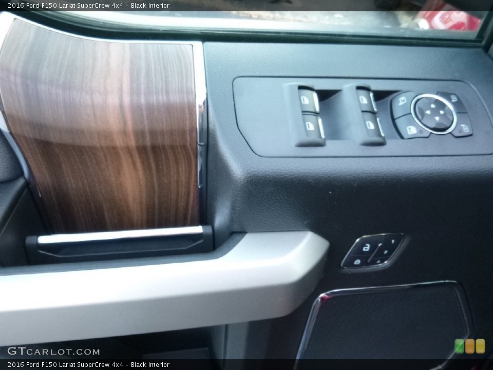 Black Interior Controls for the 2016 Ford F150 Lariat SuperCrew 4x4 #109348139