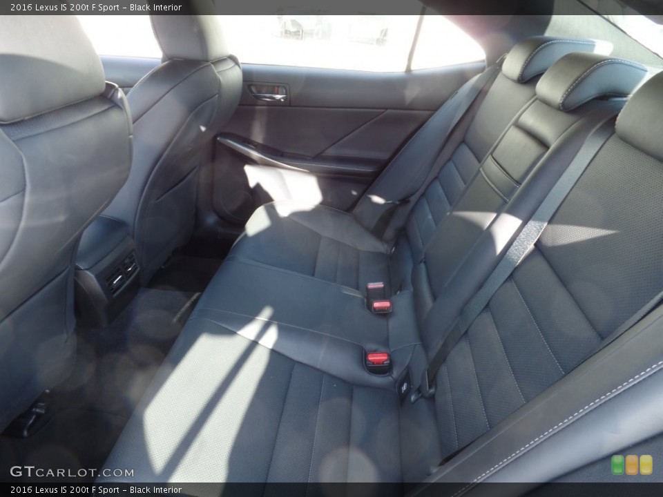 Black 2016 Lexus IS Interiors