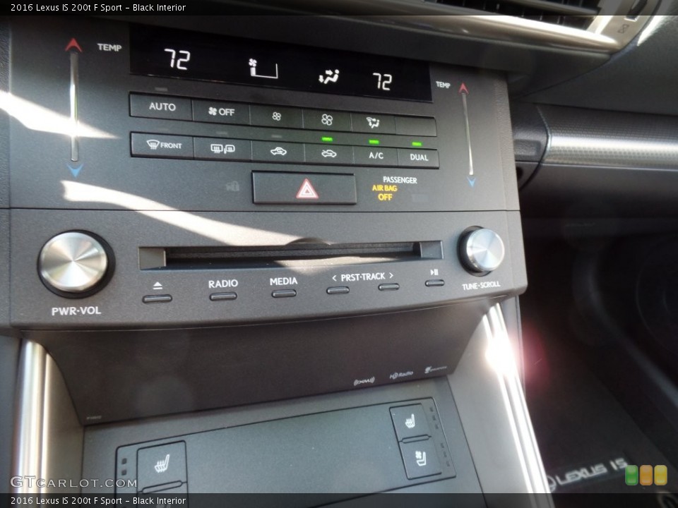 Black Interior Controls for the 2016 Lexus IS 200t F Sport #109353272