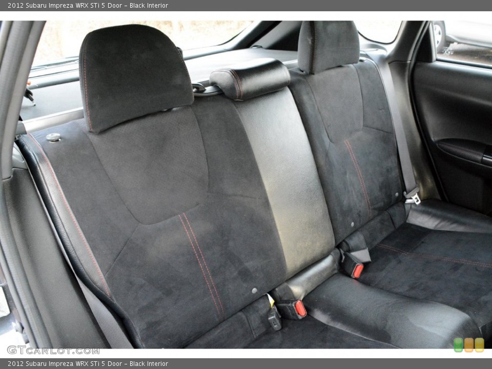 Black Interior Rear Seat for the 2012 Subaru Impreza WRX STi 5 Door #109359149