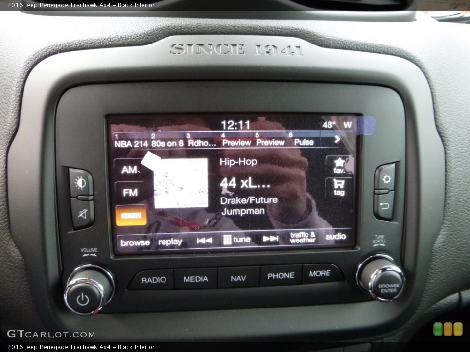 Black Interior Controls for the 2016 Jeep Renegade Trailhawk 4x4 #109360214