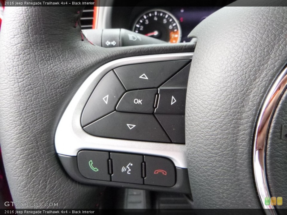 Black Interior Controls for the 2016 Jeep Renegade Trailhawk 4x4 #109360341