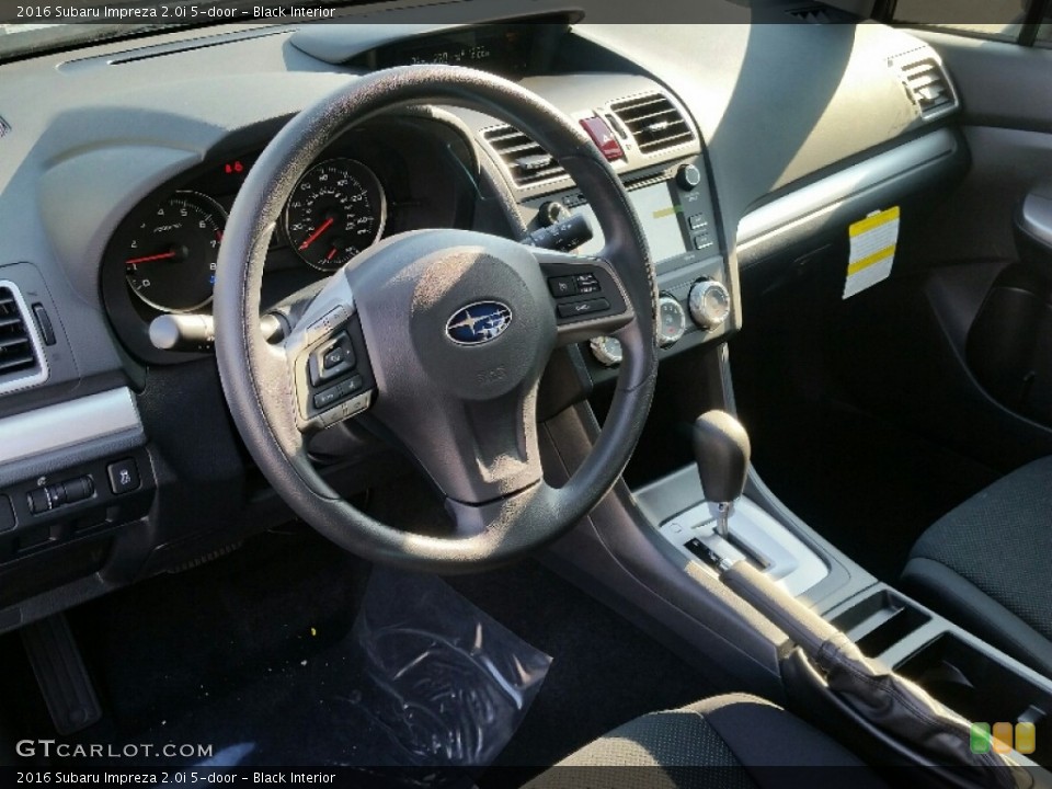 Black Interior Photo for the 2016 Subaru Impreza 2.0i 5-door #109374324