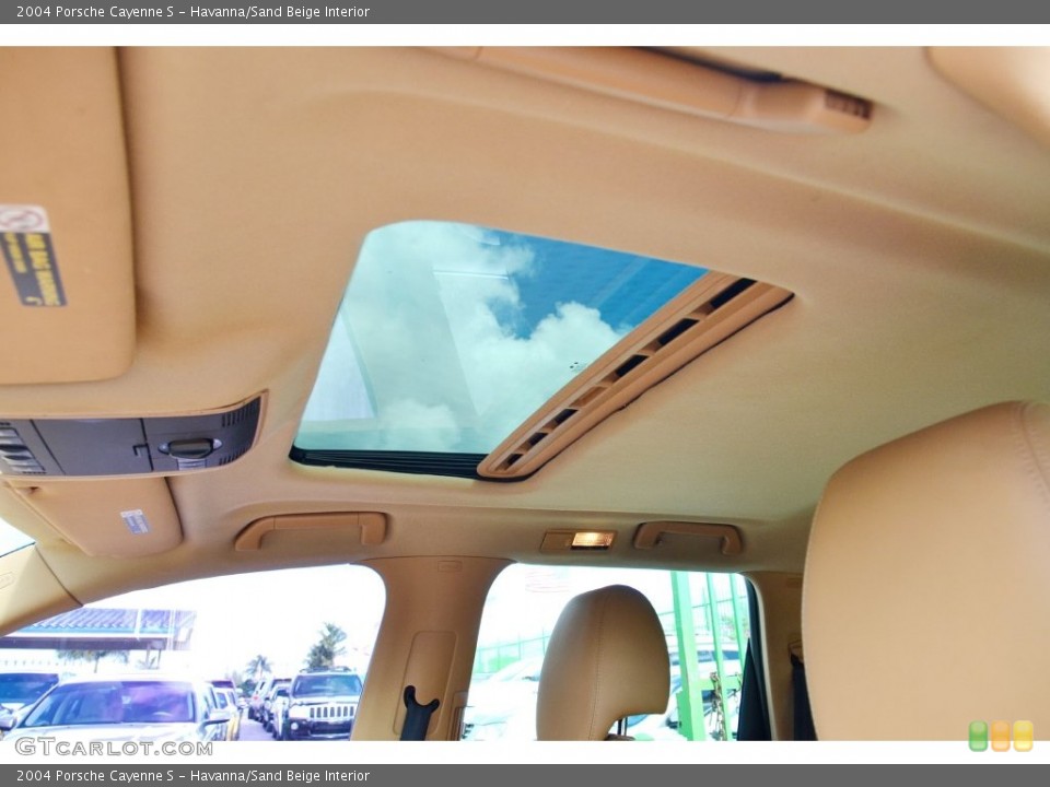 Havanna/Sand Beige Interior Sunroof for the 2004 Porsche Cayenne S #109379502