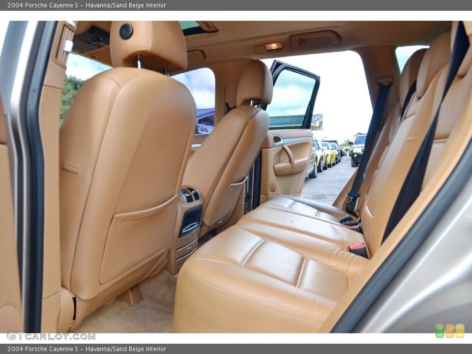 Havanna/Sand Beige Interior Rear Seat for the 2004 Porsche Cayenne S #109379579