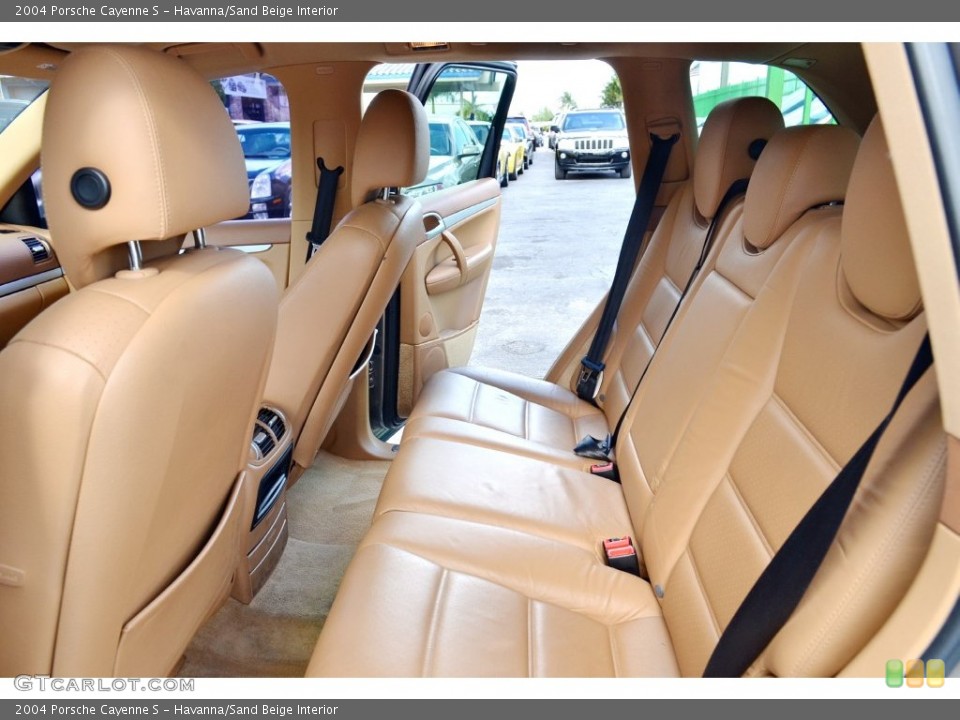 Havanna/Sand Beige Interior Rear Seat for the 2004 Porsche Cayenne S #109379598