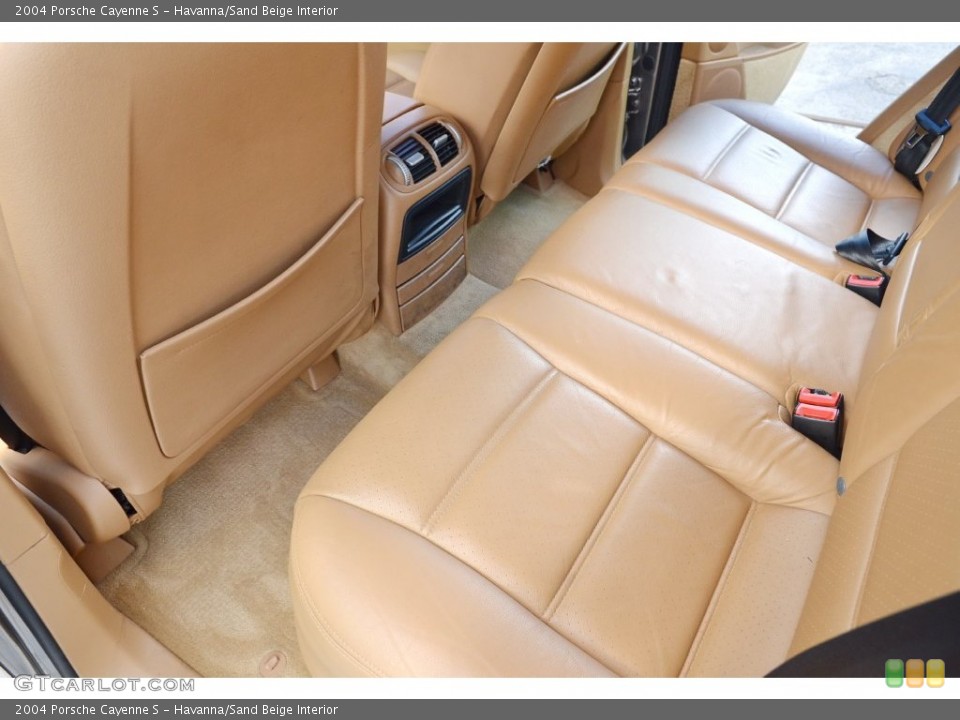 Havanna/Sand Beige Interior Rear Seat for the 2004 Porsche Cayenne S #109379622
