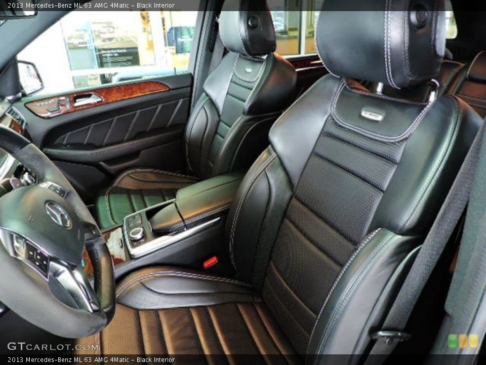 Black Interior Front Seat for the 2013 Mercedes-Benz ML 63 AMG 4Matic #109380906