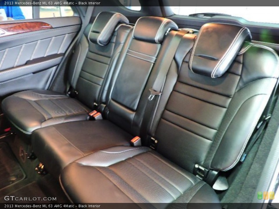 Black Interior Rear Seat for the 2013 Mercedes-Benz ML 63 AMG 4Matic #109380932