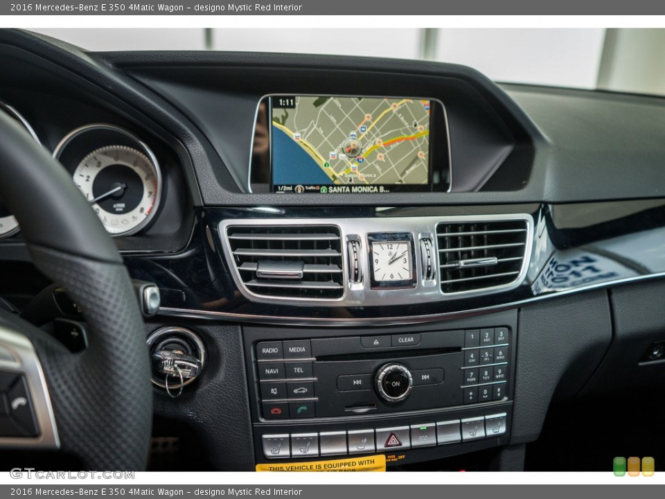 designo Mystic Red Interior Controls for the 2016 Mercedes-Benz E 350 4Matic Wagon #109397905