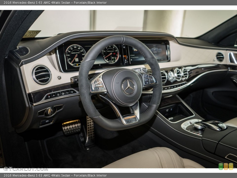 Porcelain/Black Interior Prime Interior for the 2016 Mercedes-Benz S 63 AMG 4Matic Sedan #109398562