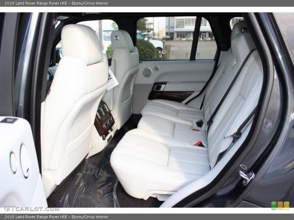 Ebony/Cirrus Interior Rear Seat for the 2016 Land Rover Range Rover HSE #109408798