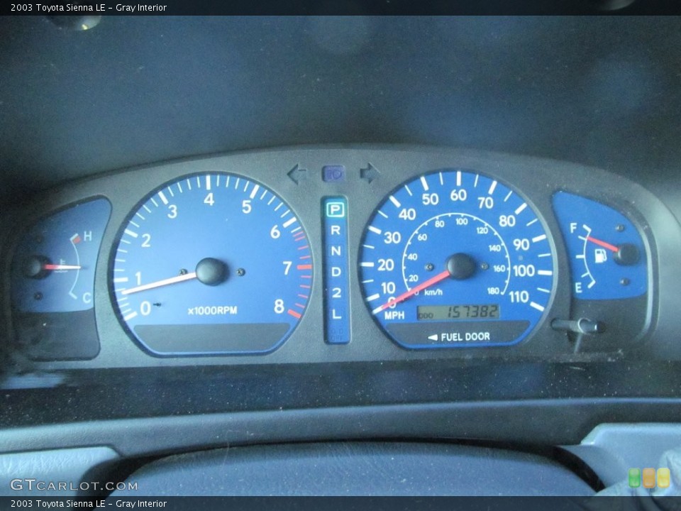 Gray Interior Gauges for the 2003 Toyota Sienna LE #109416696