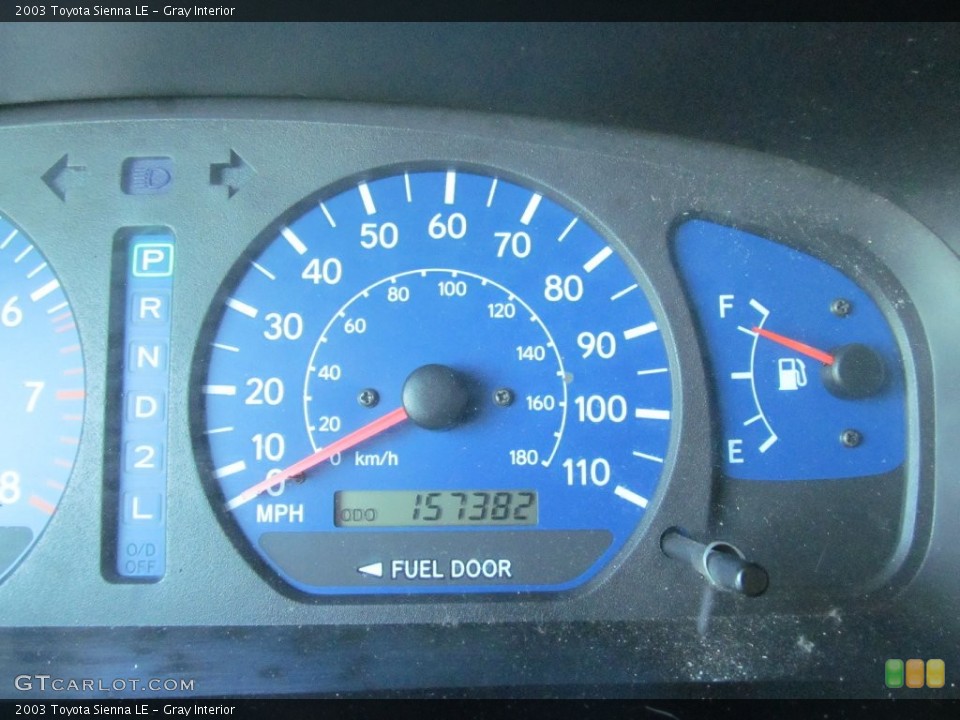 Gray Interior Gauges for the 2003 Toyota Sienna LE #109416717
