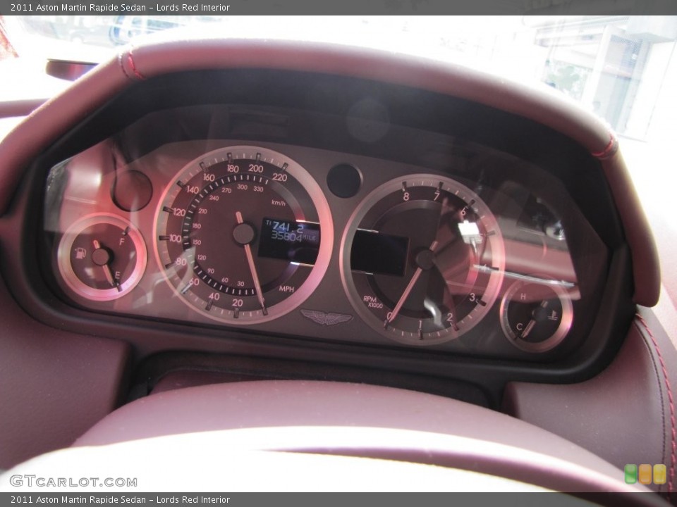Lords Red Interior Gauges for the 2011 Aston Martin Rapide Sedan #109420263