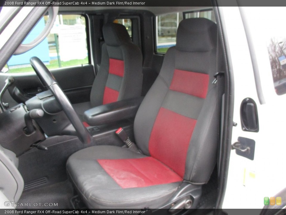Medium Dark Flint/Red Interior Photo for the 2008 Ford Ranger FX4 Off-Road SuperCab 4x4 #109424424