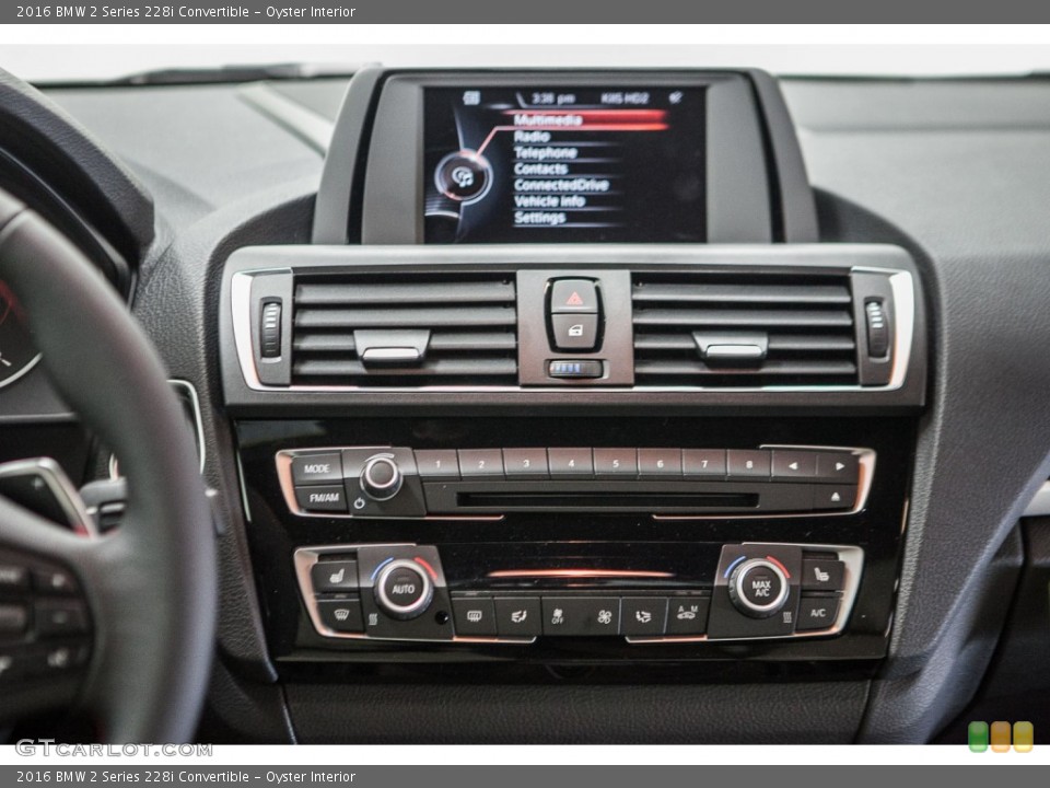 Oyster Interior Controls for the 2016 BMW 2 Series 228i Convertible #109425126