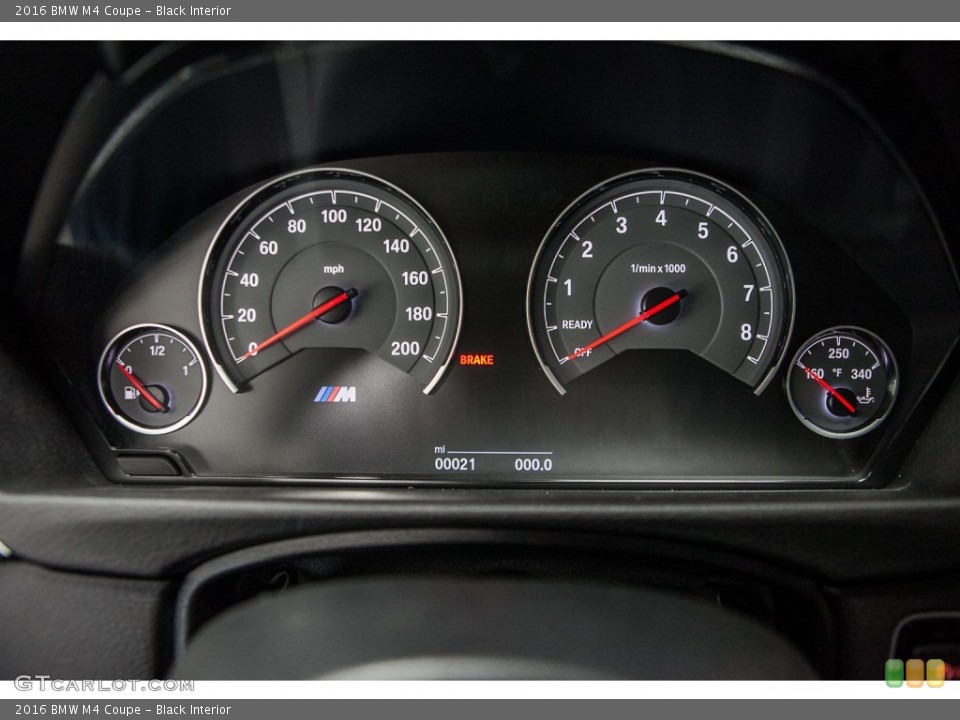 Black Interior Gauges for the 2016 BMW M4 Coupe #109425924