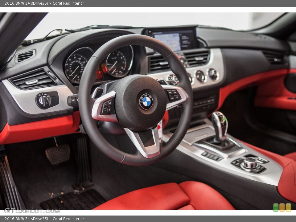 Coral Red Interior Dashboard for the 2016 BMW Z4 sDrive35i #109426668