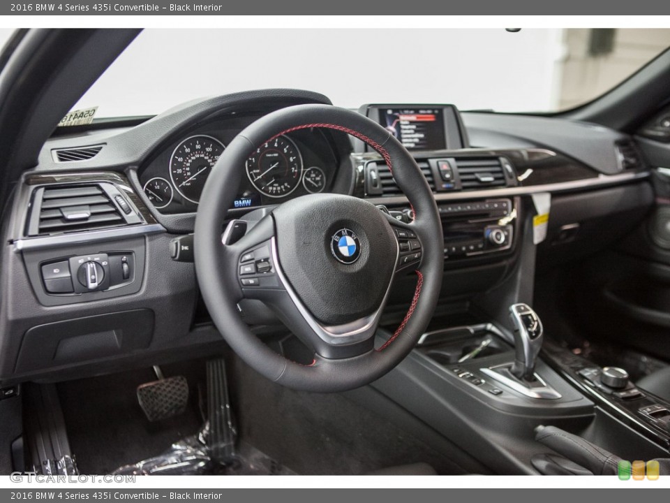 Black Interior Dashboard for the 2016 BMW 4 Series 435i Convertible #109427805