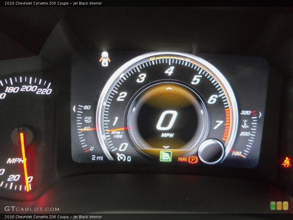 Jet Black Interior Gauges for the 2016 Chevrolet Corvette Z06 Coupe #109432464