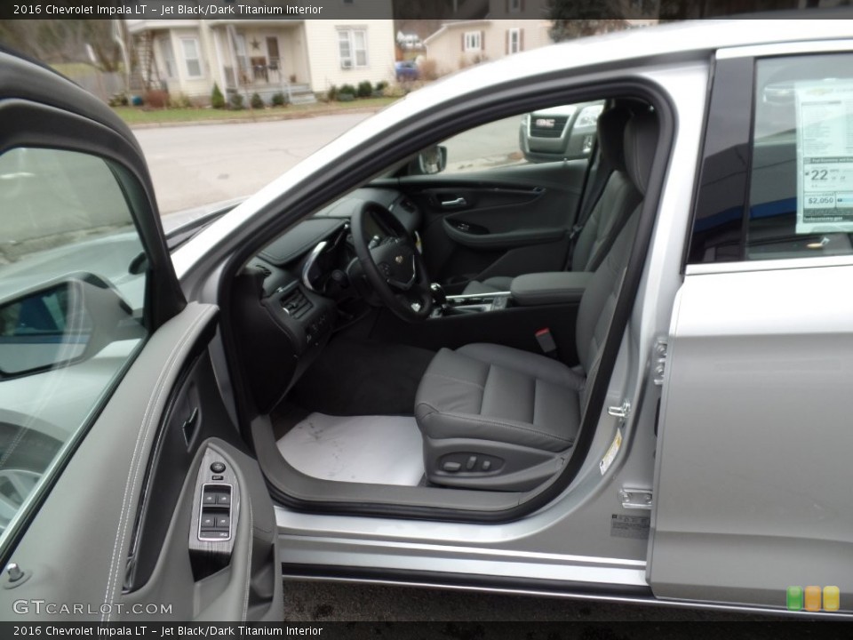 Jet Black/Dark Titanium Interior Front Seat for the 2016 Chevrolet Impala LT #109432956