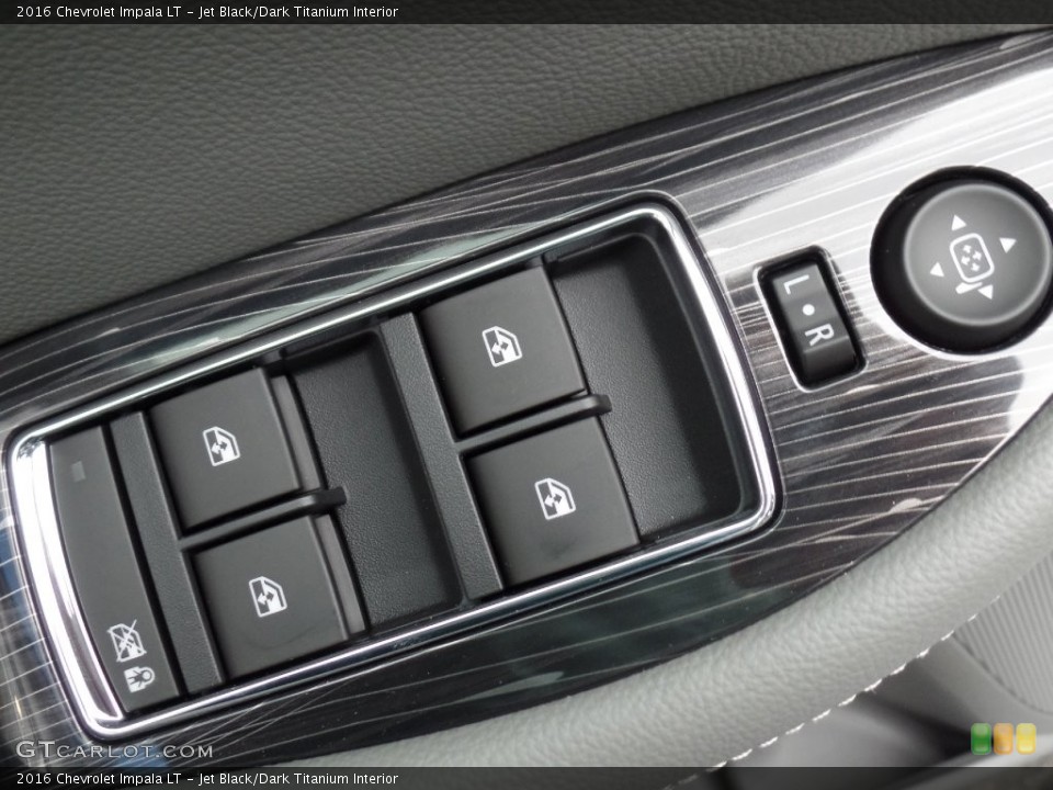 Jet Black/Dark Titanium Interior Controls for the 2016 Chevrolet Impala LT #109433070
