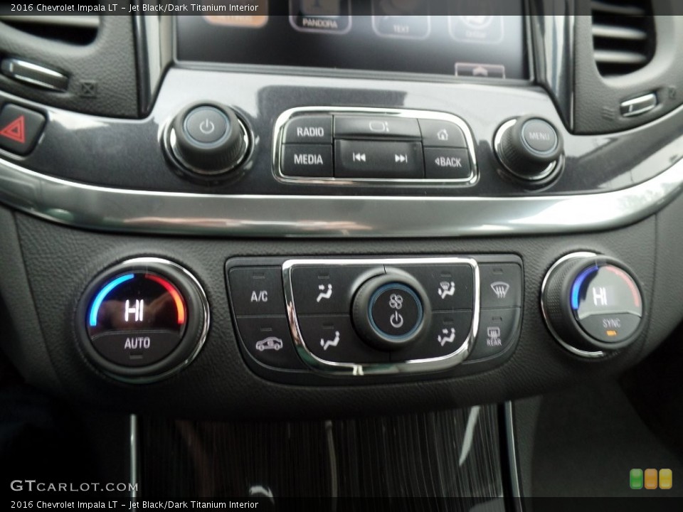 Jet Black/Dark Titanium Interior Controls for the 2016 Chevrolet Impala LT #109433343