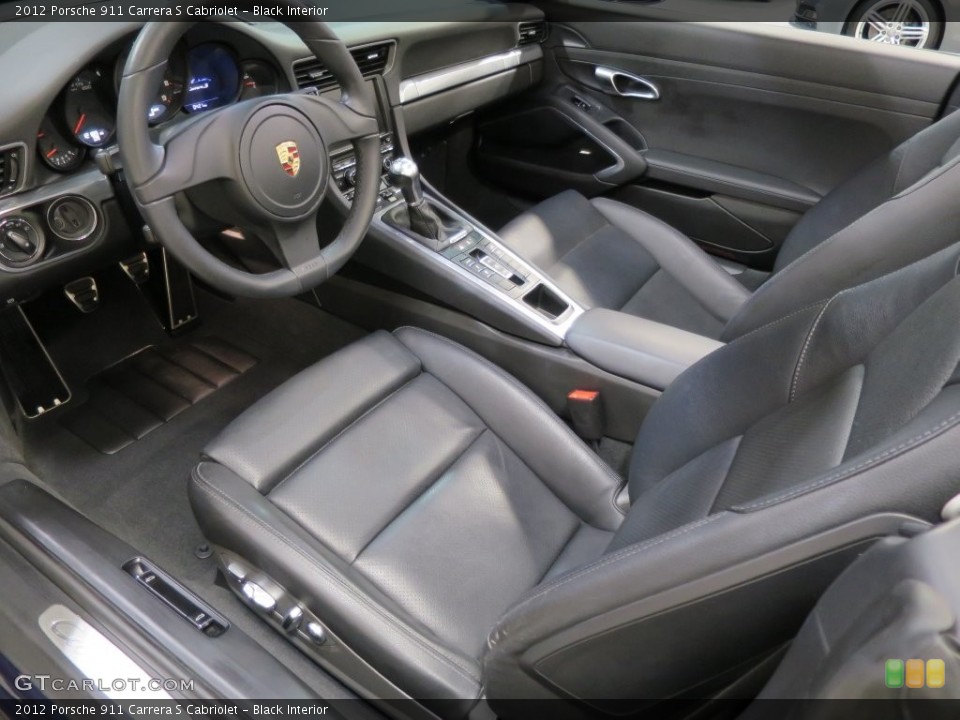 Black Interior Prime Interior for the 2012 Porsche 911 Carrera S Cabriolet #109448220
