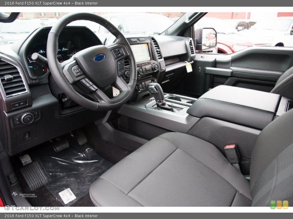 Black Interior Prime Interior for the 2016 Ford F150 XLT SuperCrew 4x4 #109449384