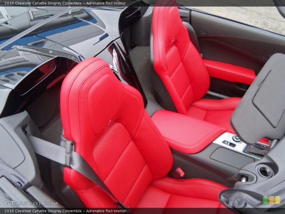 Adrenaline Red Interior Photo for the 2016 Chevrolet Corvette Stingray Convertible #109452645