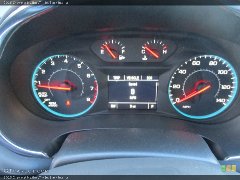 Jet Black Interior Gauges for the 2016 Chevrolet Malibu LT #109453581