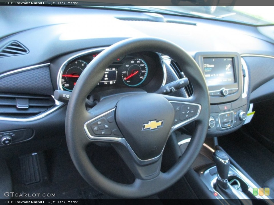 Jet Black Interior Steering Wheel for the 2016 Chevrolet Malibu LT #109453890