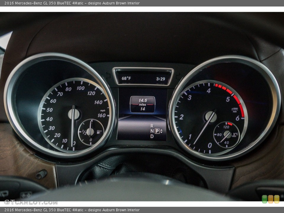 designo Auburn Brown Interior Gauges for the 2016 Mercedes-Benz GL 350 BlueTEC 4Matic #109464076