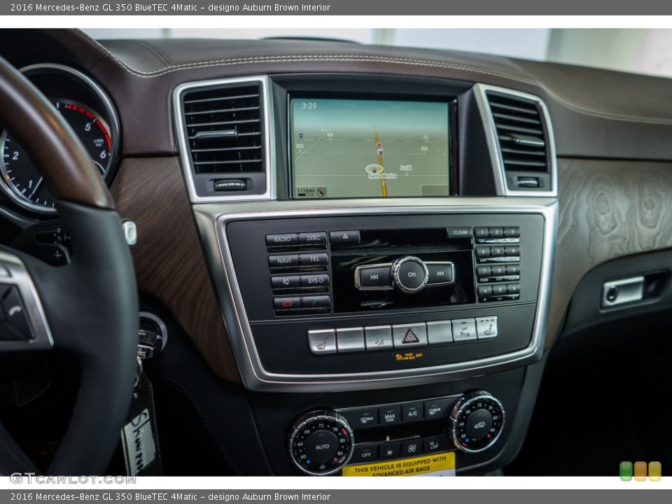 designo Auburn Brown Interior Controls for the 2016 Mercedes-Benz GL 350 BlueTEC 4Matic #109464110