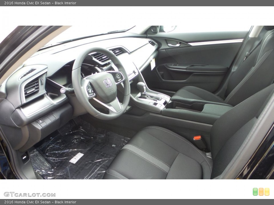 Black Interior Prime Interior for the 2016 Honda Civic EX Sedan #109466697
