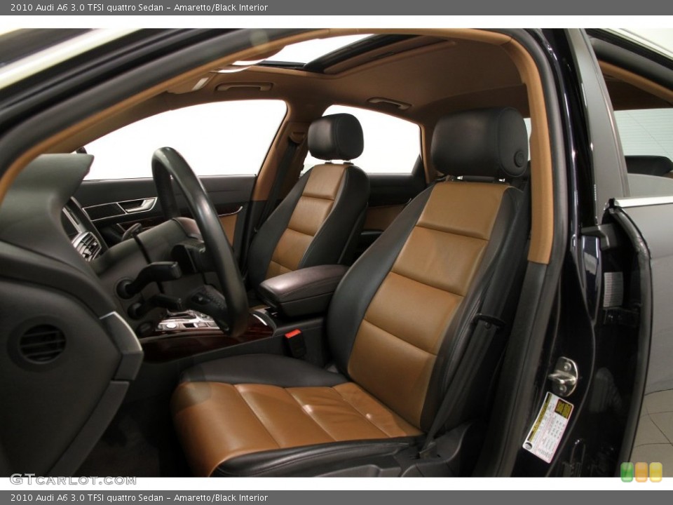 Amaretto/Black Interior Photo for the 2010 Audi A6 3.0 TFSI quattro Sedan #109471696