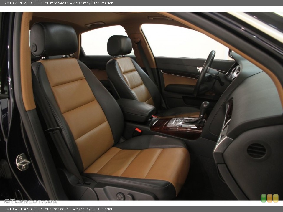 Amaretto/Black Interior Front Seat for the 2010 Audi A6 3.0 TFSI quattro Sedan #109471851