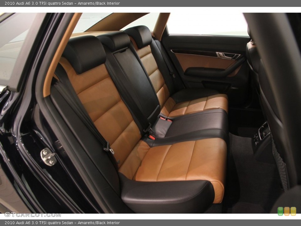 Amaretto/Black Interior Rear Seat for the 2010 Audi A6 3.0 TFSI quattro Sedan #109471875