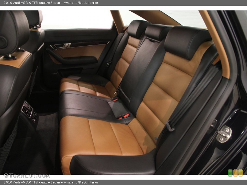Amaretto/Black Interior Rear Seat for the 2010 Audi A6 3.0 TFSI quattro Sedan #109471893