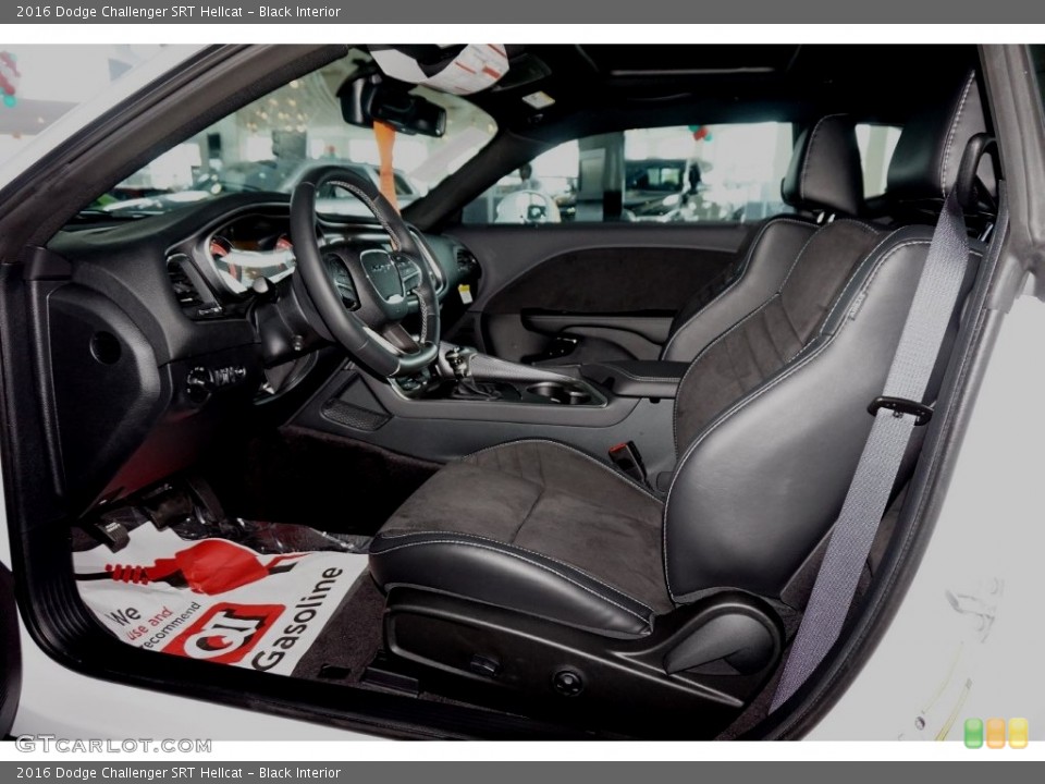 Black Interior Front Seat for the 2016 Dodge Challenger SRT Hellcat #109487969