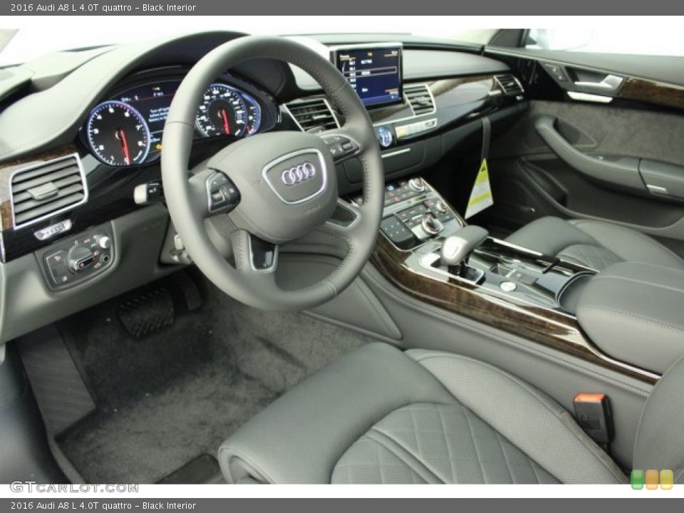 Black 2016 Audi A8 Interiors