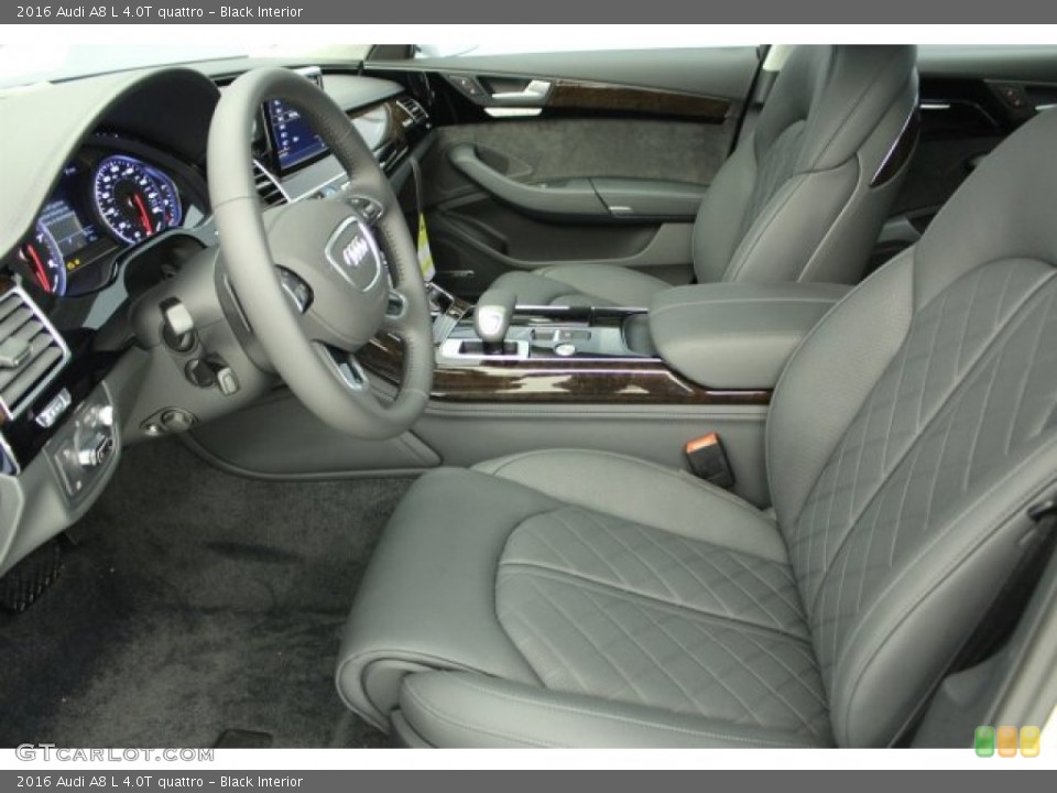 Black Interior Front Seat for the 2016 Audi A8 L 4.0T quattro #109497257