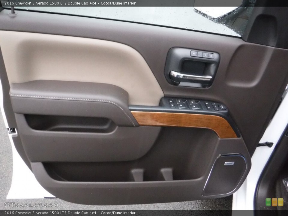 Cocoa/Dune Interior Door Panel for the 2016 Chevrolet Silverado 1500 LTZ Double Cab 4x4 #109498391