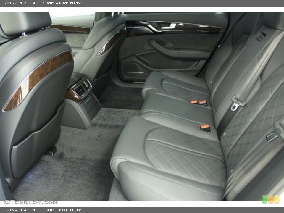Black Interior Rear Seat for the 2016 Audi A8 L 4.0T quattro #109498744