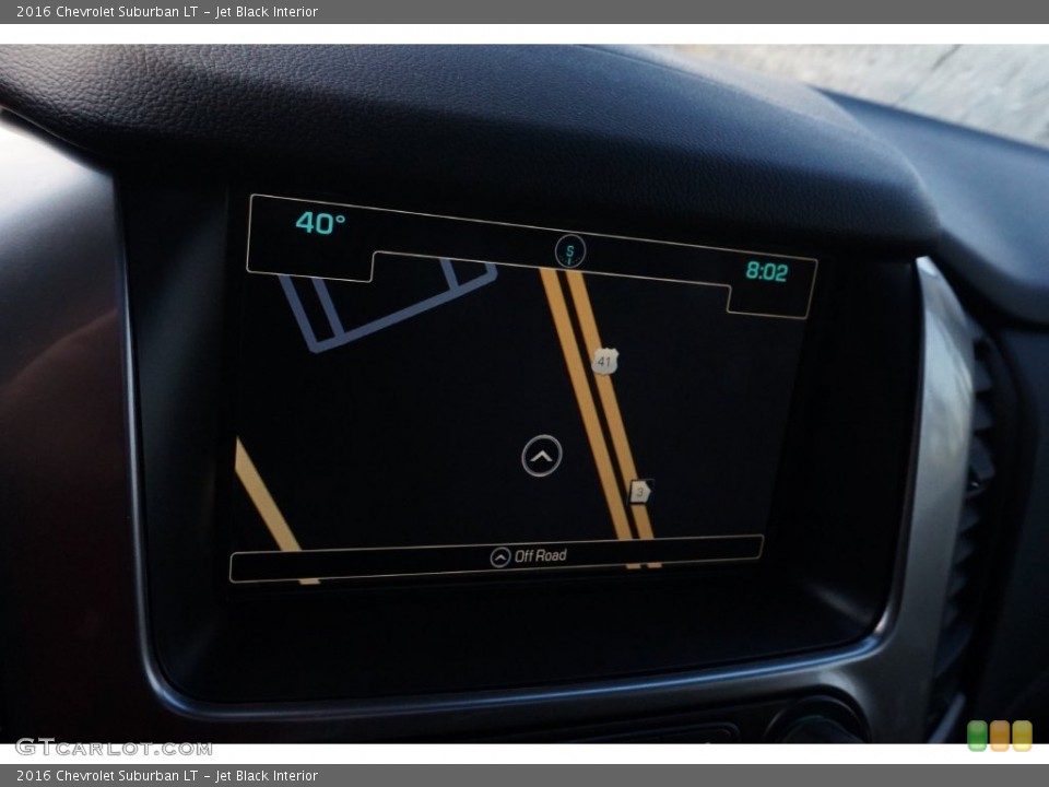 Jet Black Interior Navigation for the 2016 Chevrolet Suburban LT #109508964