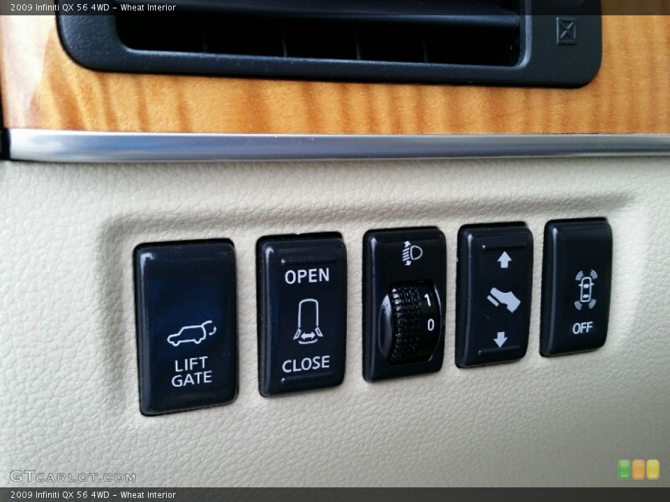 Wheat Interior Controls for the 2009 Infiniti QX 56 4WD #109519587