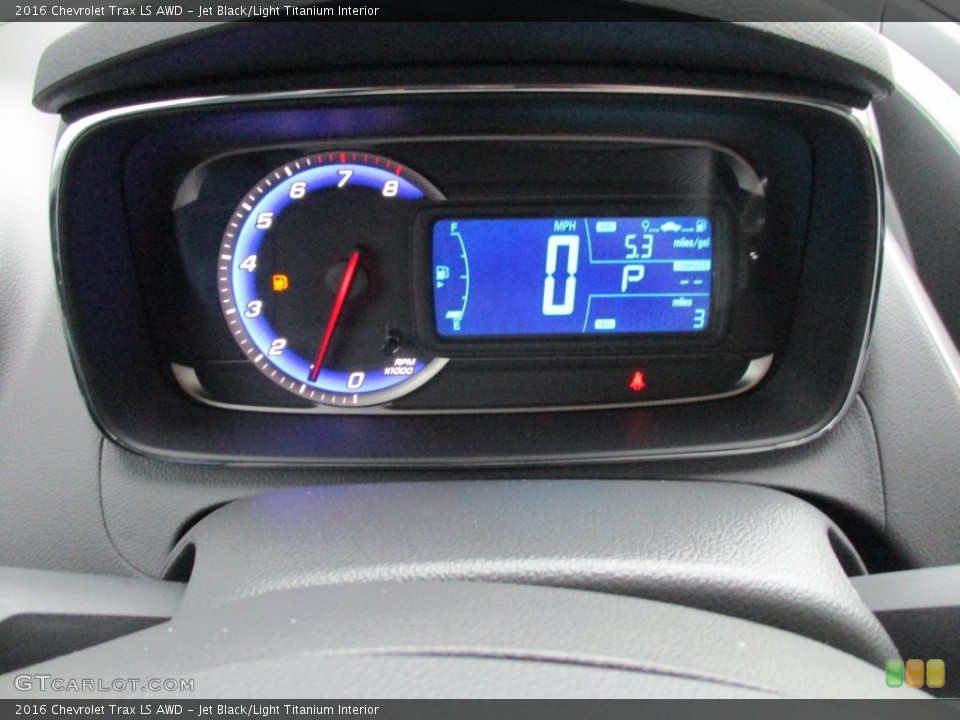 Jet Black/Light Titanium Interior Gauges for the 2016 Chevrolet Trax LS AWD #109530126